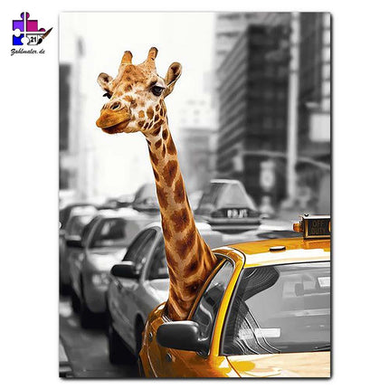 Die Giraffe in Manhattan New York | Malen nach Zahlen-Zahlmaler.de