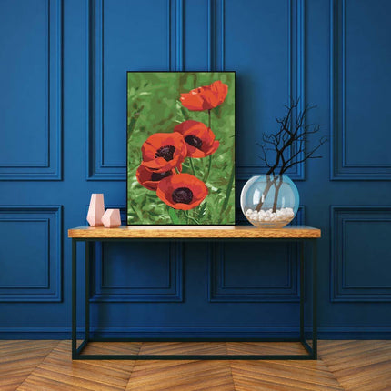 Die Mohnblumen | Malen nach Zahlen-Zahlmaler.de