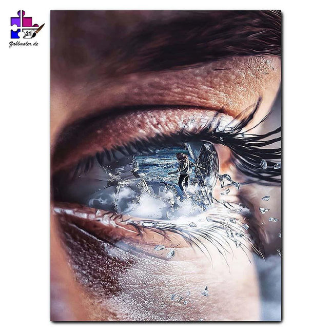 Die Wahrheit in den Augen | Malen nach Zahlen-Zahlmaler.de