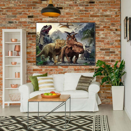 Dinosaurier unscharf gezeichnet - Stillleben | Malen nach Zahlen-Zahlmaler.de