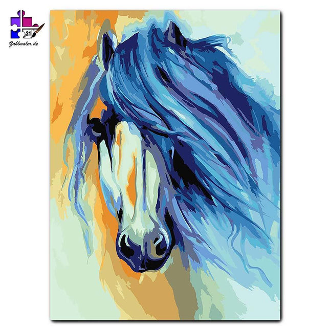 Pferdemähne in der Sahara | Malen nach Zahlen-Zahlmaler.de