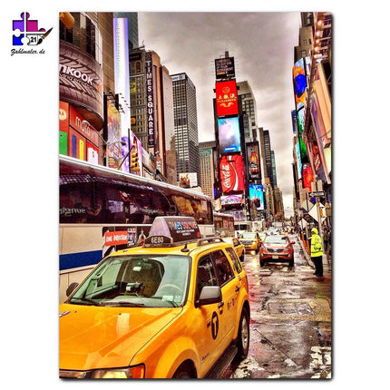 Taxis am Times Square New York | Malen nach Zahlen-Zahlmaler.de