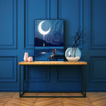 Van Gogh Rendezvous unterm Mond | Malen nach Zahlen-Zahlmaler.de