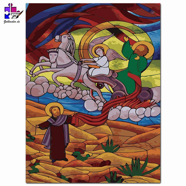 Die Rettung In der Wüste | Malen nach Zahlen-Zahlmaler.de