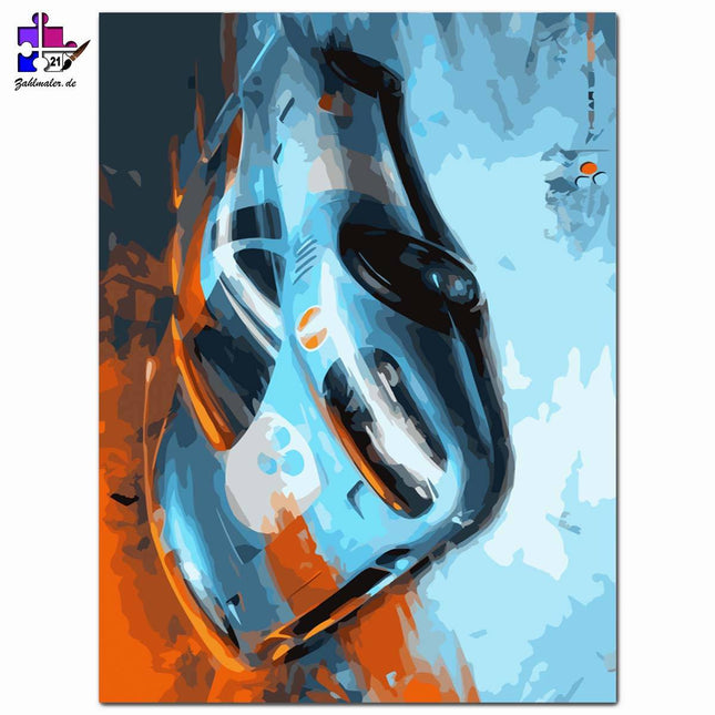 Porsche 917 Gulf Oil | Malen nach Zahlen-Zahlmaler.de